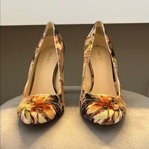 Nine West Multicolor Floral Heels